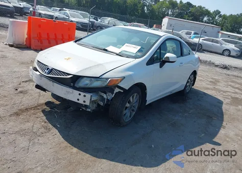 2012 Honda Civic Lx z USA, uszkodzony, nr VIN 2HGFG3B58CH532887